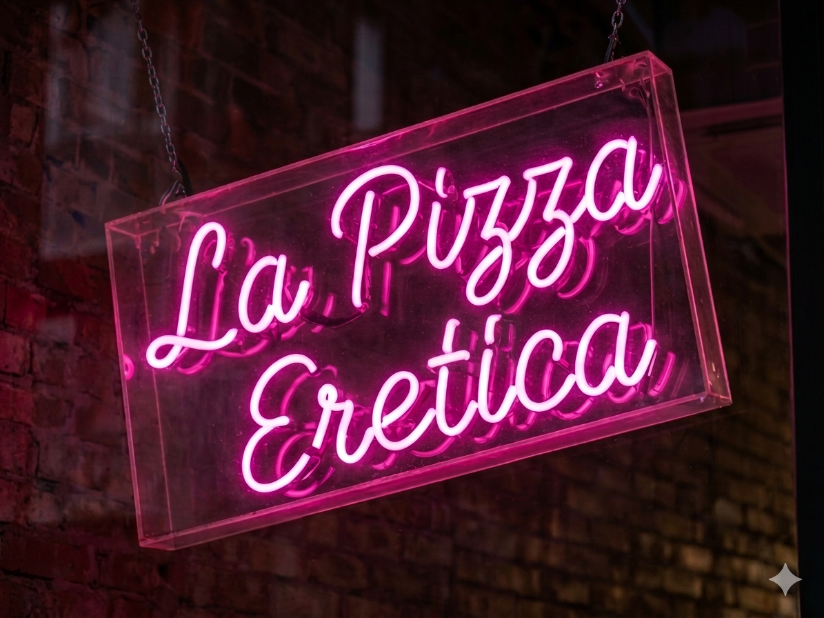 La Pizza Eretica 霓虹燈